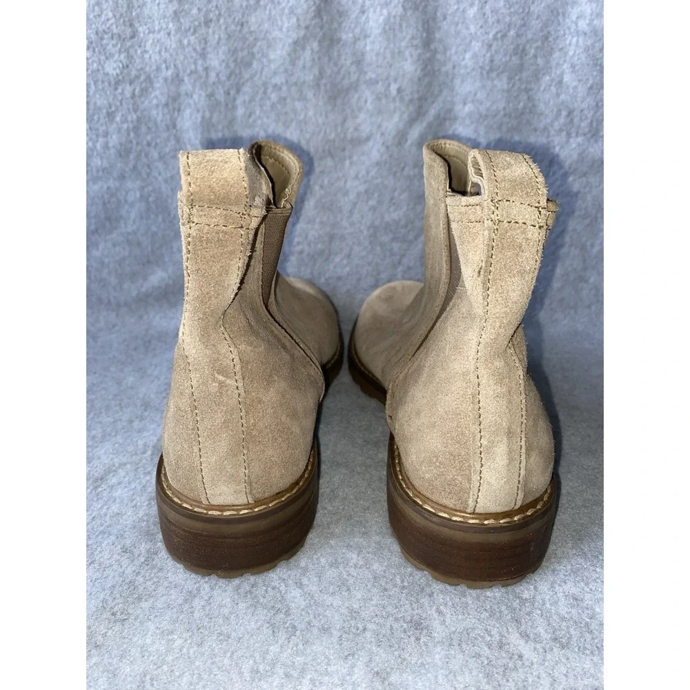 Steve Madden "Jaffa" Light Brown Suede Ankle Boot Women's Size 7M New W/ Scuffs - Picture 5 of 8